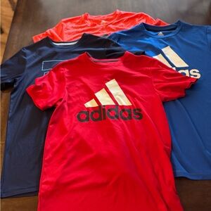 Pre-owned Adidas  Short Sleeve Tees Performance Fabric